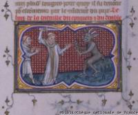 Combat d'un convert et du diable